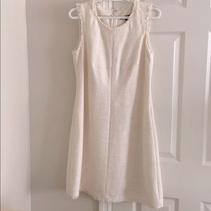 Cream banana republic dress